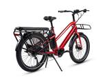 Bicicleta de carga eléctrica Pedal Packer, color rojo brillante - фото 1