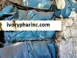 Blue drum regrind sale, bales, HDPE drum scrap supplier, plastic scrap for sale