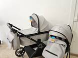 Carrito de bebé 2en1 con capazo Tiffany Gris Claro Kikaboo - foto 14